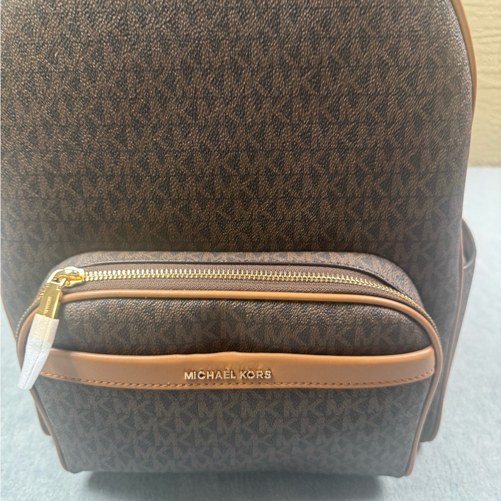 NWT Michael Kors Brown Backpack Classic Design - Picture 5 of 5